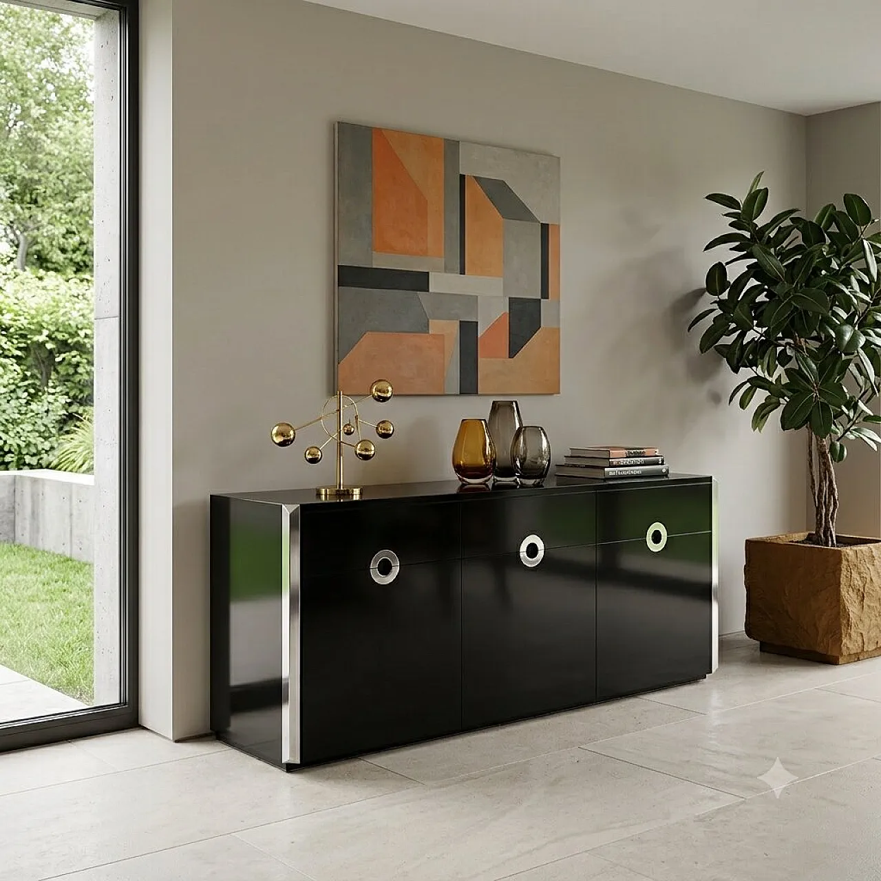 Storage unit designed by Willy Rizzo, 1970s 2