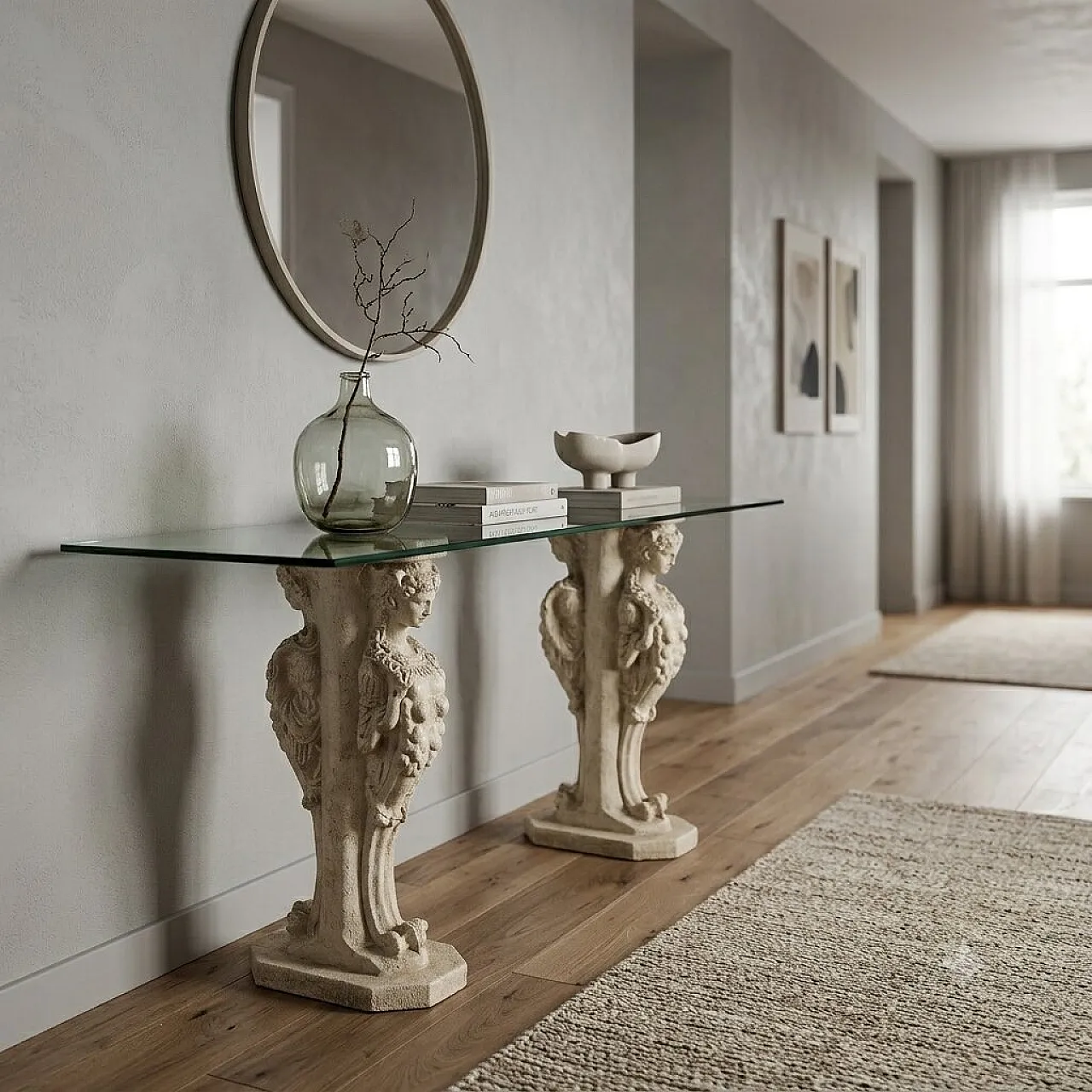Console in Neoclassical style, 20th century 2