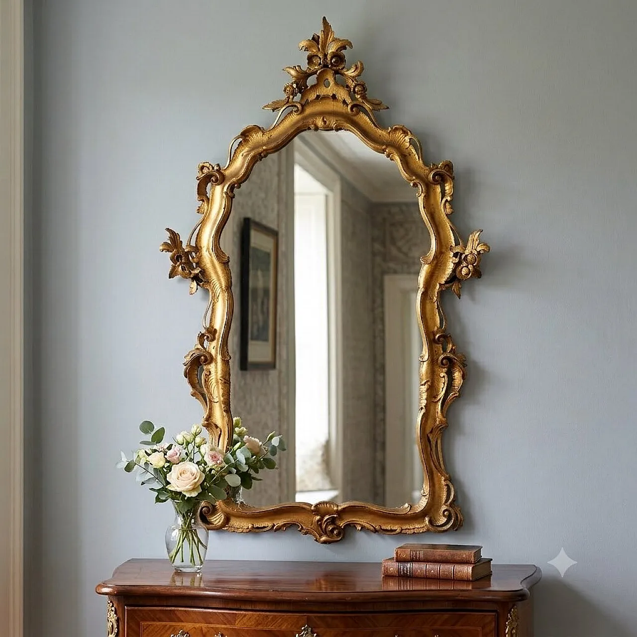 Specchiera in legno stile Barocchetto Veneto, '900 2