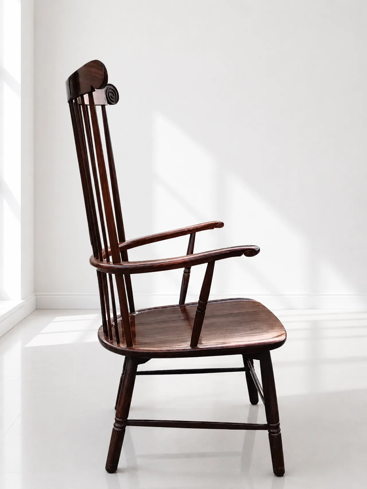 Armchair with high back rods by Paolo Buffa, 1940s 2