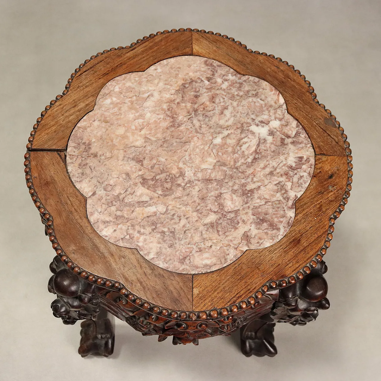 Coffee table in exotic wood with an oriental flavour, 20th century 3