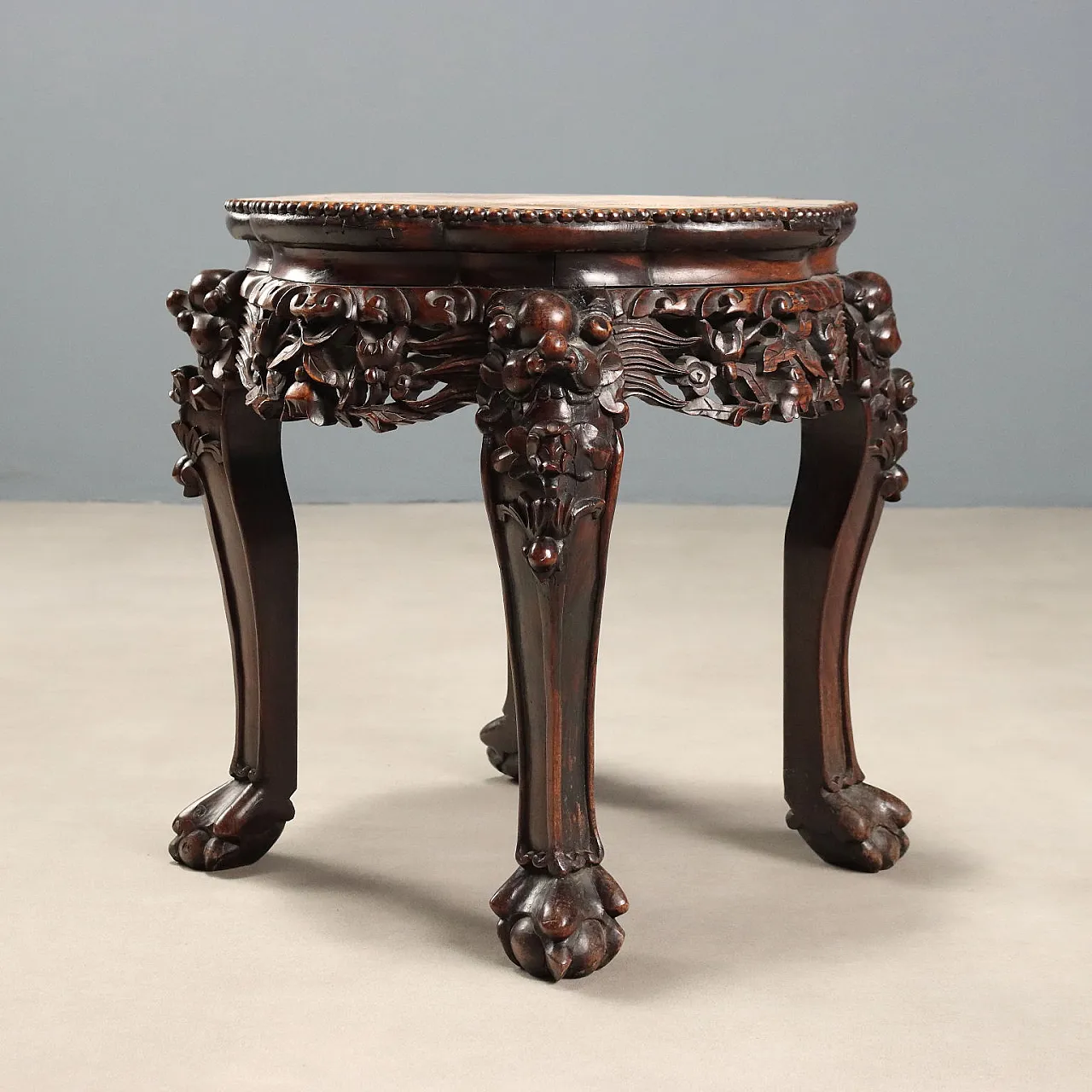 Coffee table in exotic wood with an oriental flavour, 20th century 8