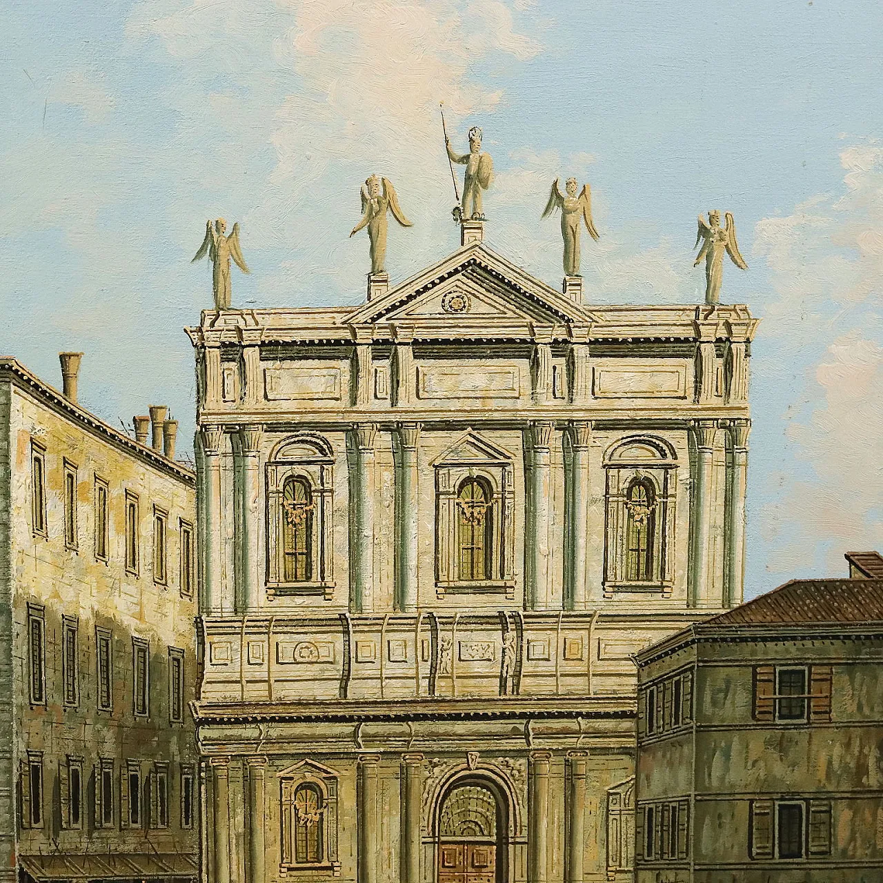 Campo San Salvador in Venice, oil on canvas, 18th century 5