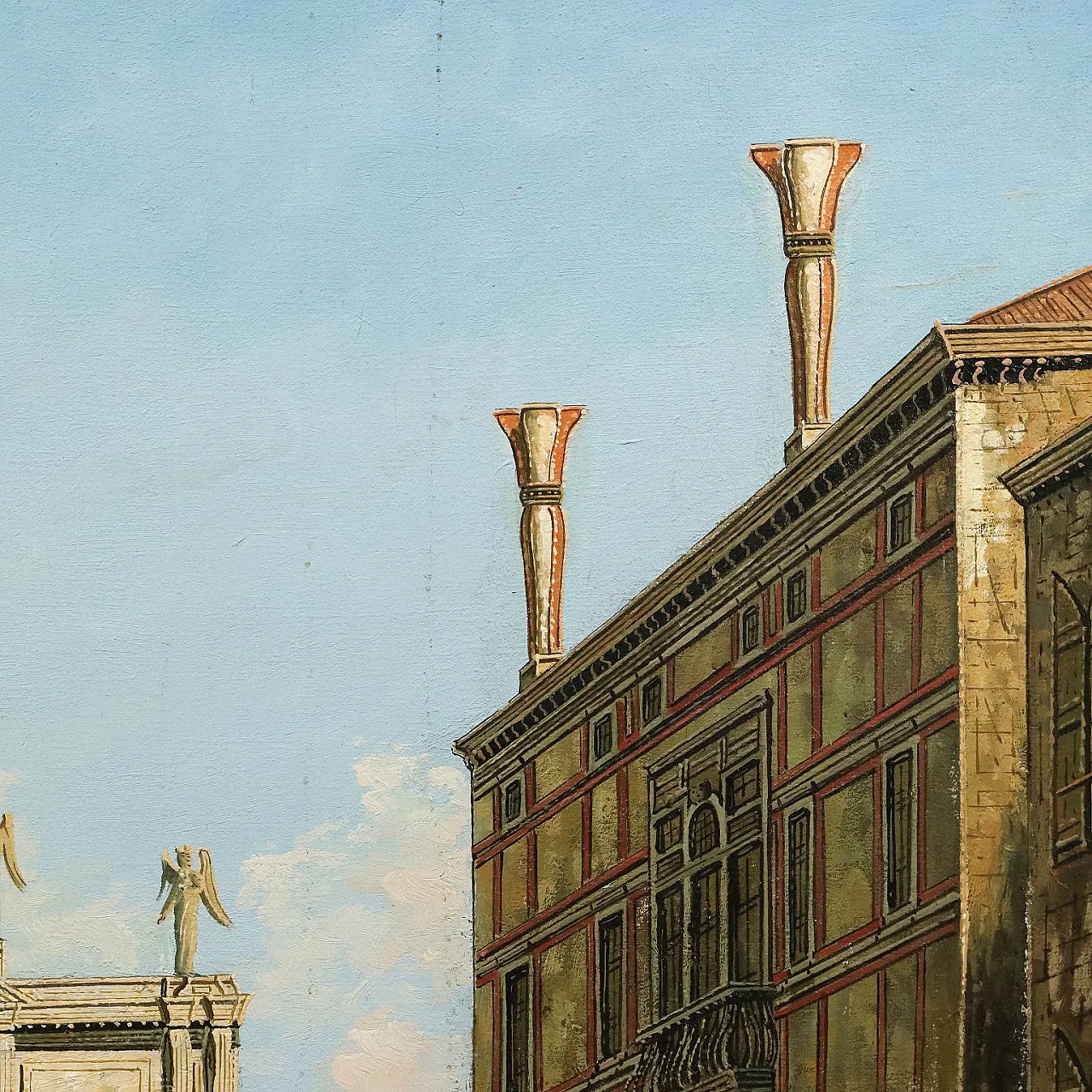 Campo San Salvador in Venice, oil on canvas, 18th century 6