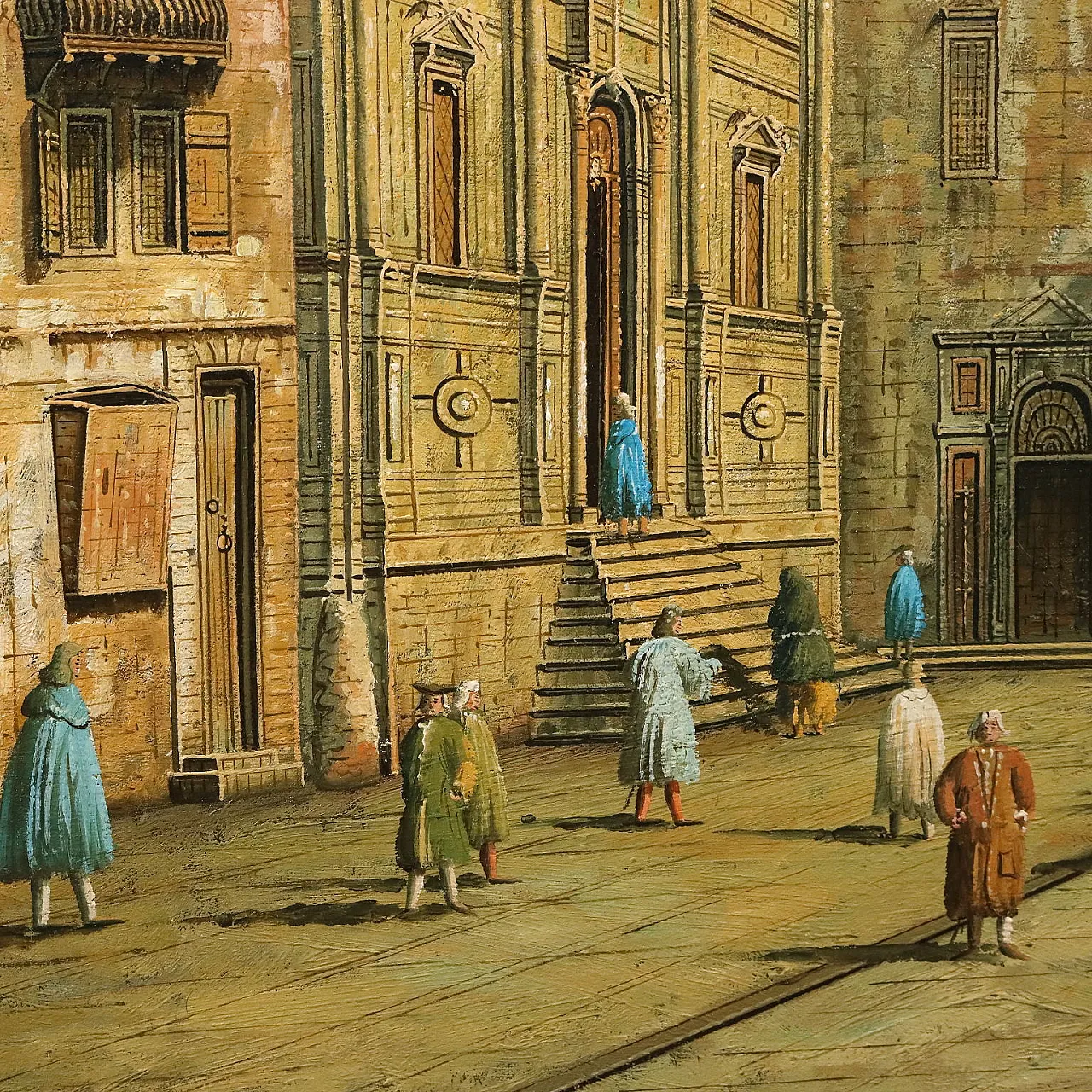 Campo San Salvador in Venice, oil on canvas, 18th century 7