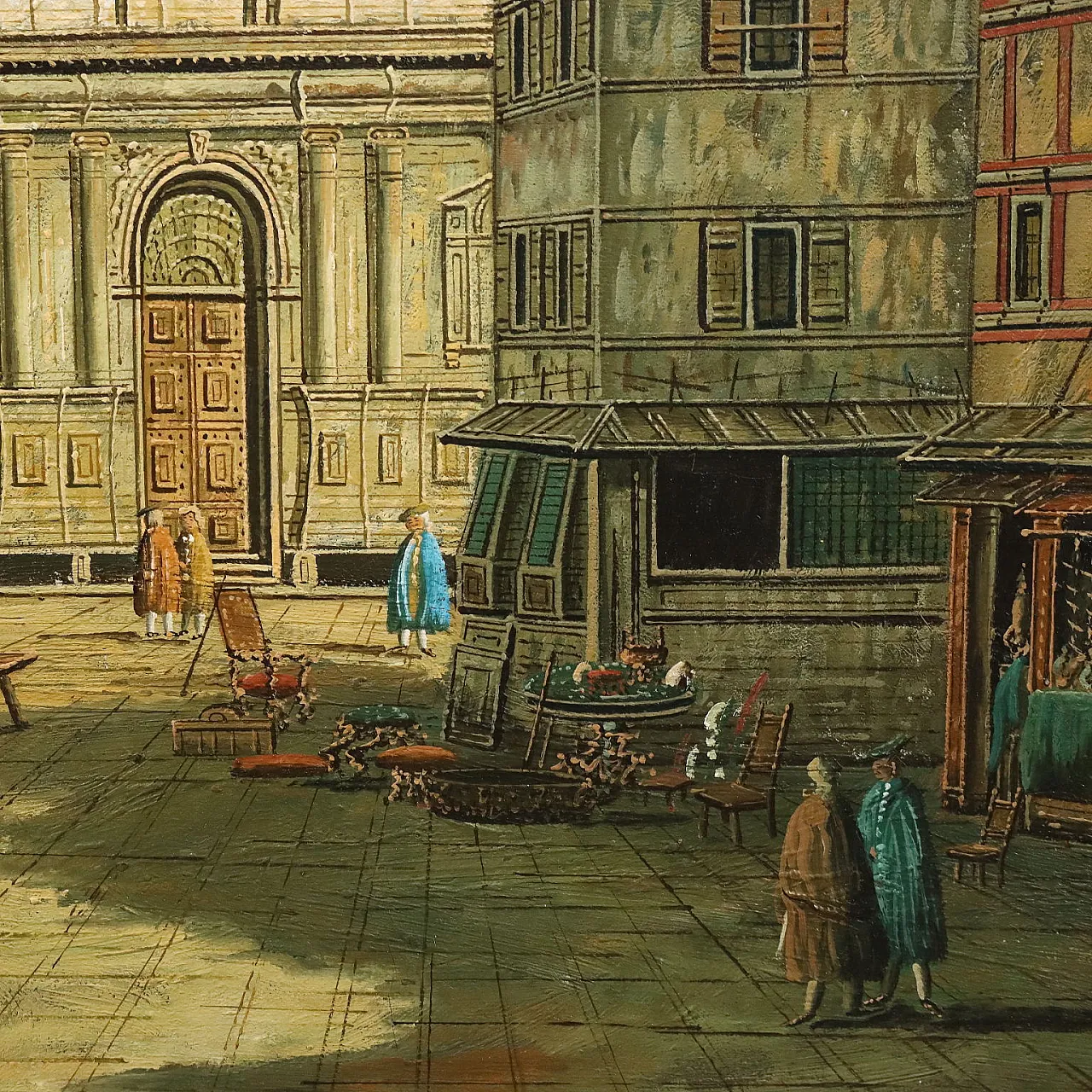Campo San Salvador in Venice, oil on canvas, 18th century 9