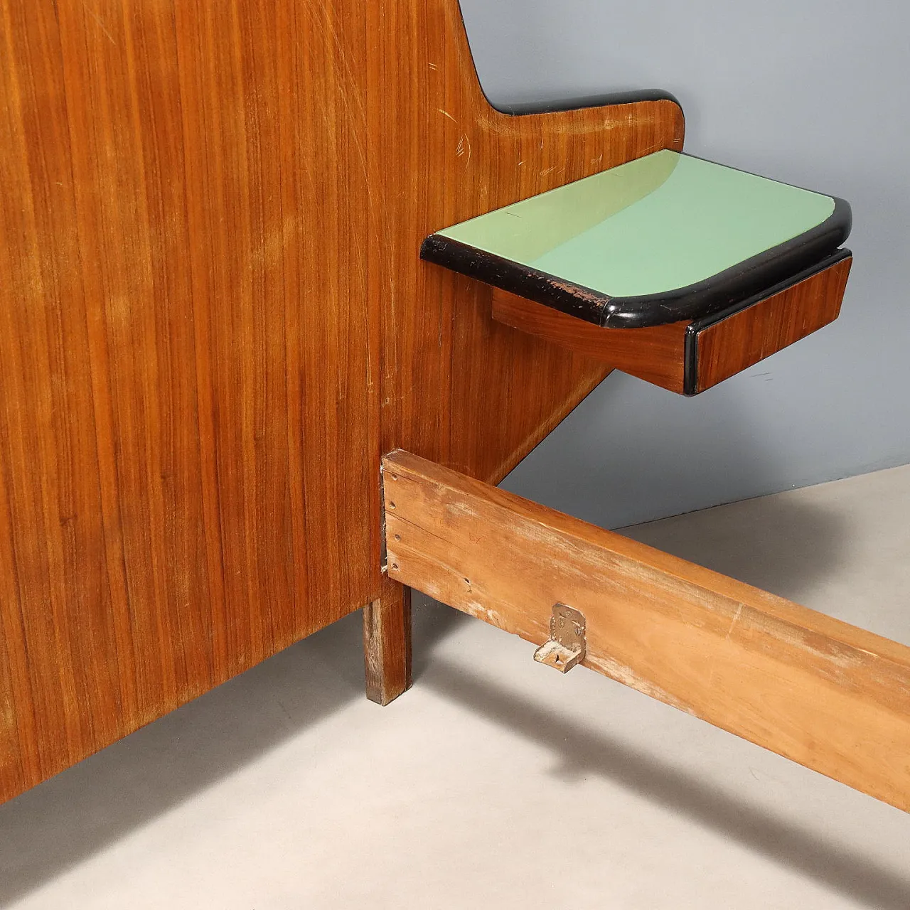 Bed with bedside tables, mid-20th century 7
