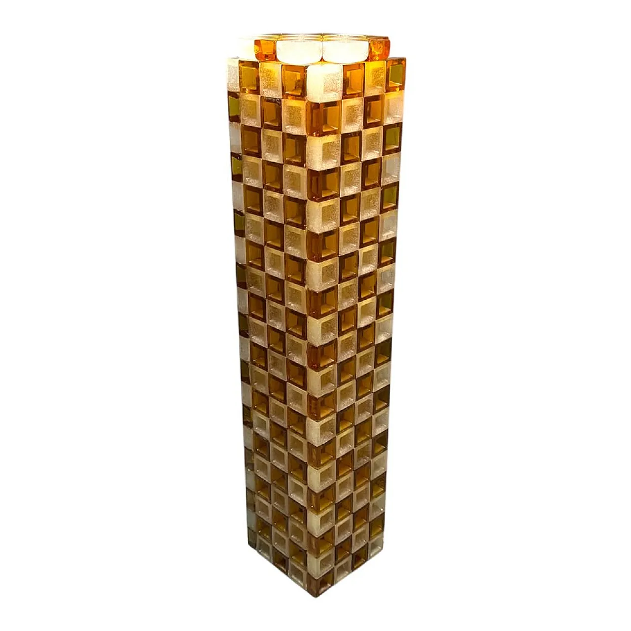 Lampada da terra in vetro di Murano di Poliarte, Italia, anni '70 1