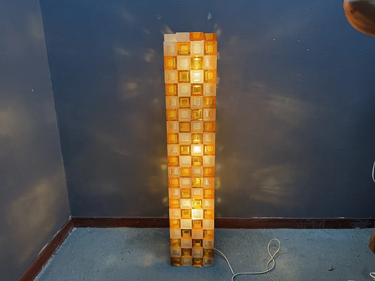 Lampada da terra in vetro di Murano di Poliarte, Italia, anni '70 4