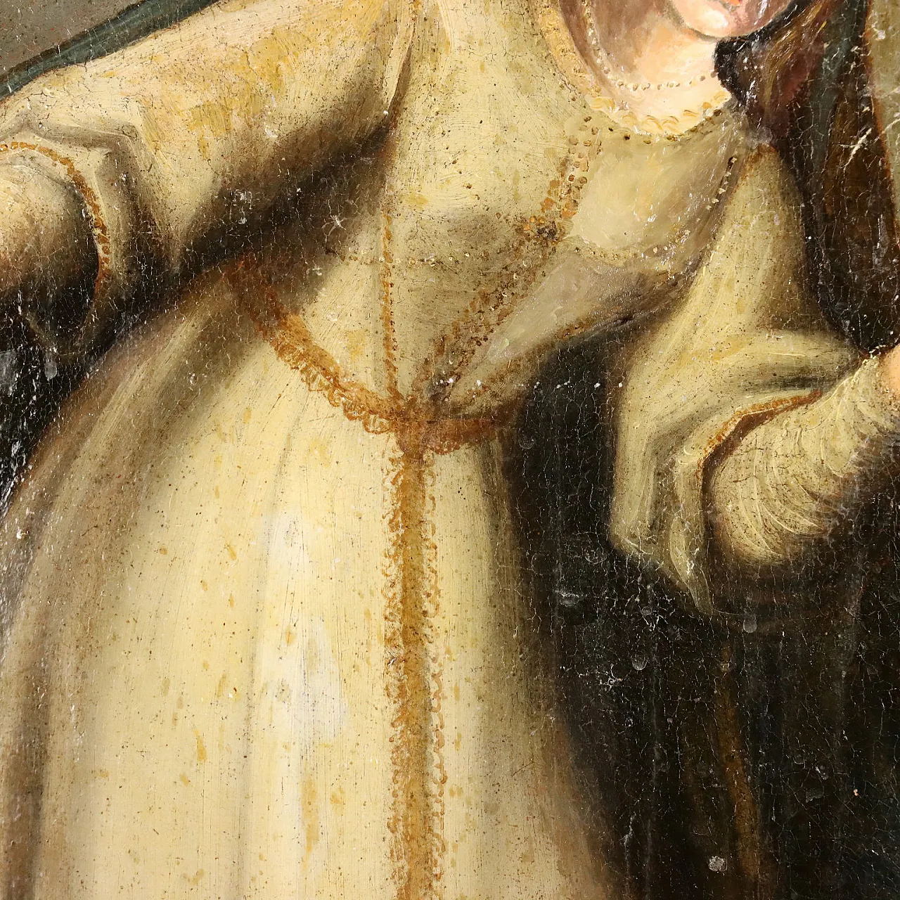 Madonna in Adoration of Baby Jesus, oil on canvas, 19th century 5