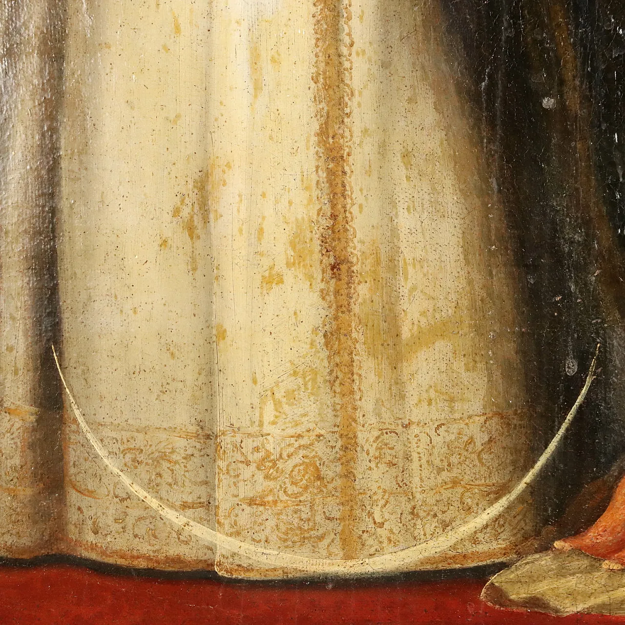 Madonna in Adoration of Baby Jesus, oil on canvas, 19th century 6