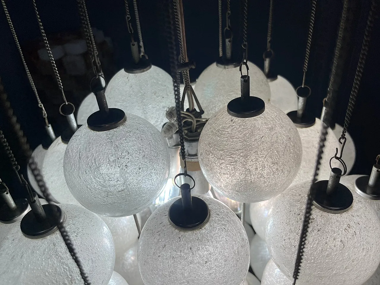 Lampadario Sterrenbeeld in vetro di Murano di RAAK, anni '70 12