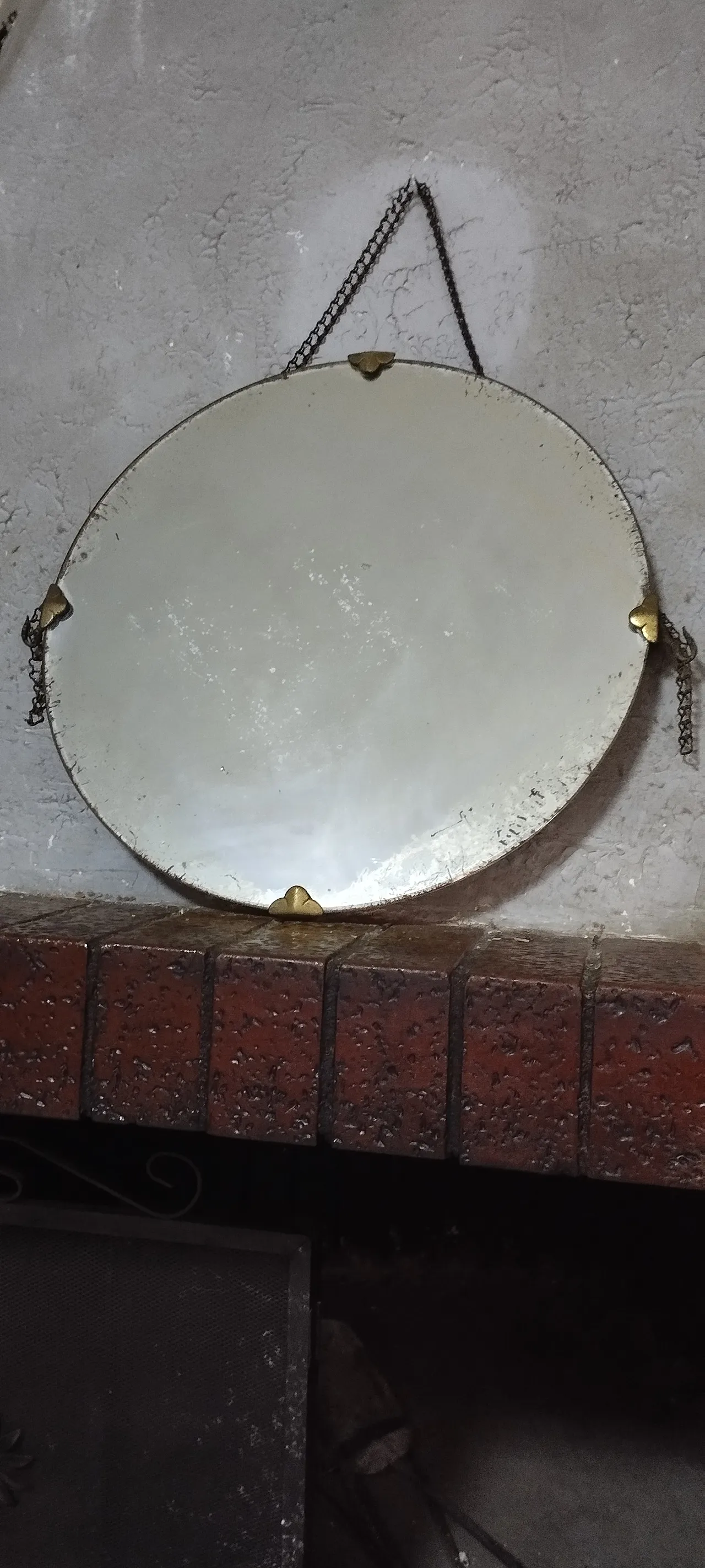 Specchio mirror anni 50 con catena 2