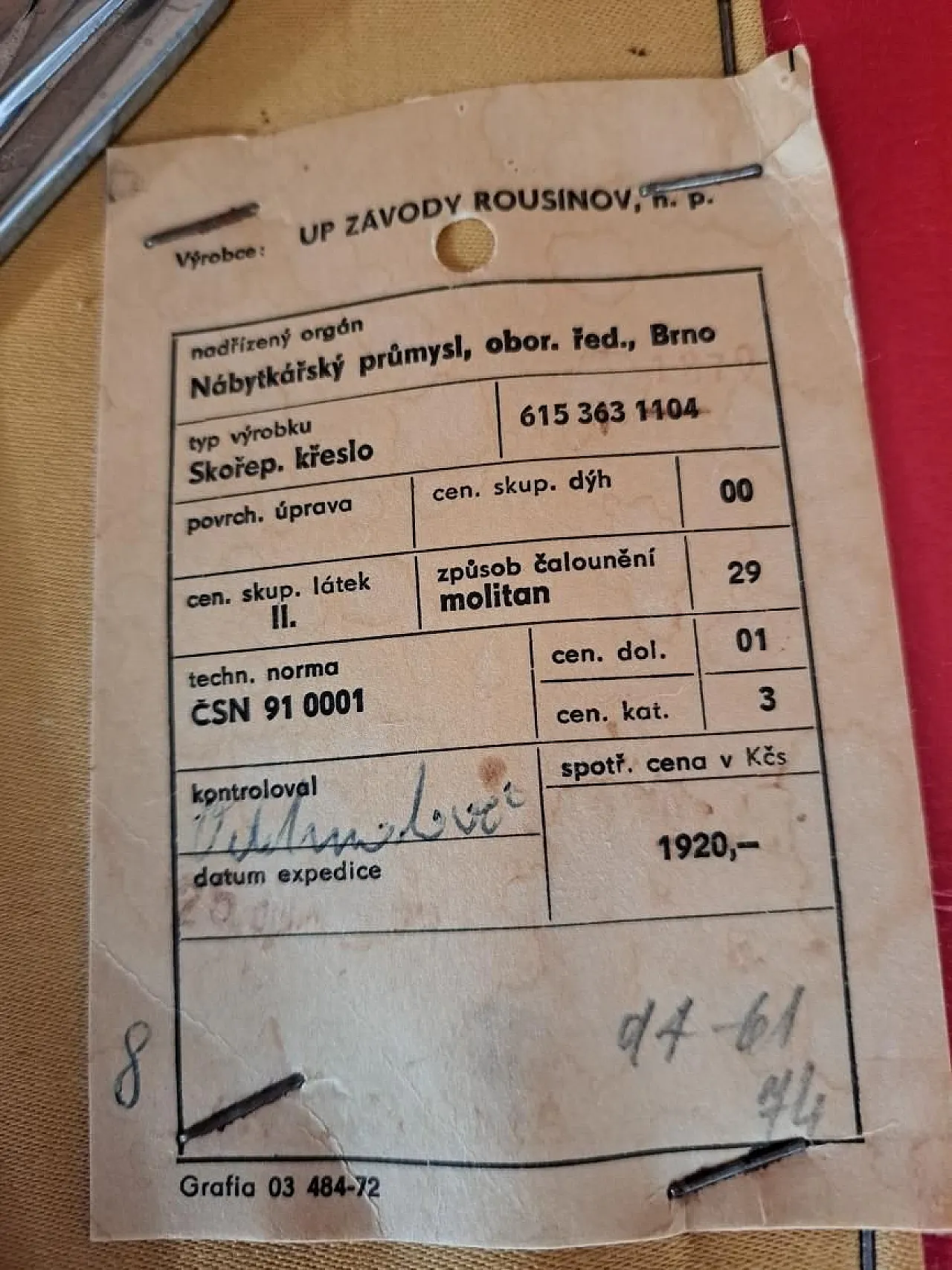 Coppia di poltrone girevoli di UP Závody Rousínov,anni '60 6