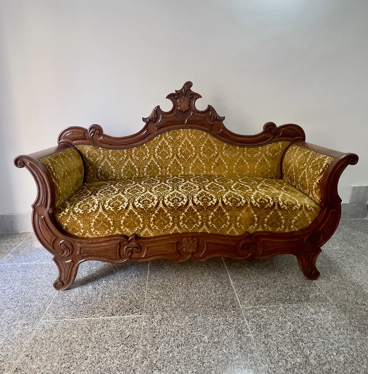 Divano stile Luigi Filippo, fine '800 1