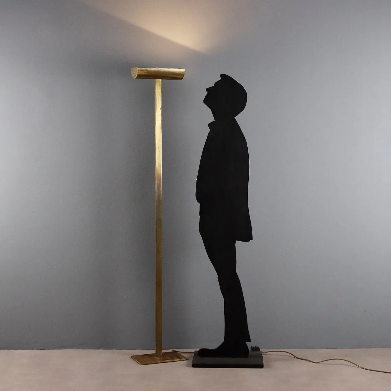 Lampada in ottone, anni '80 2