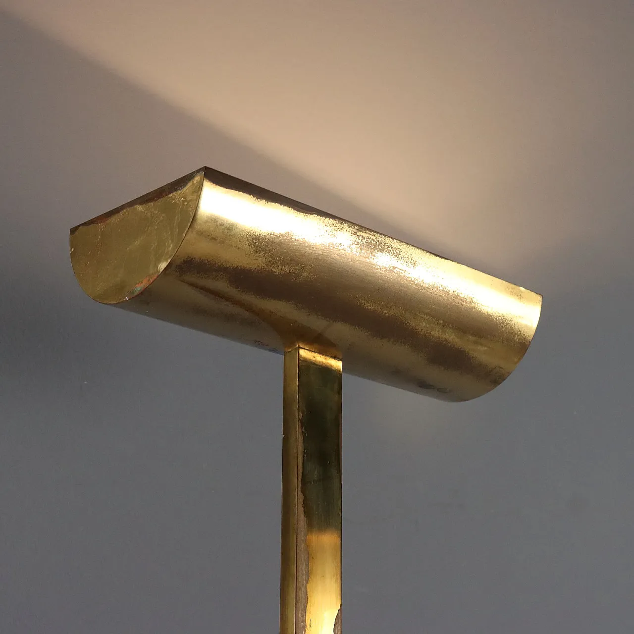 Lampada in ottone, anni '80 3