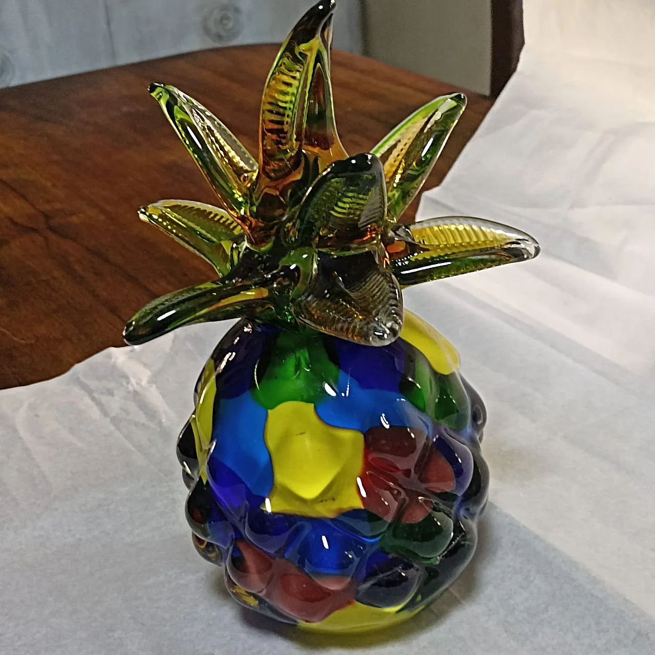 Ananas in cristallo di Murano firmato Maestri vetrai Veneti 14