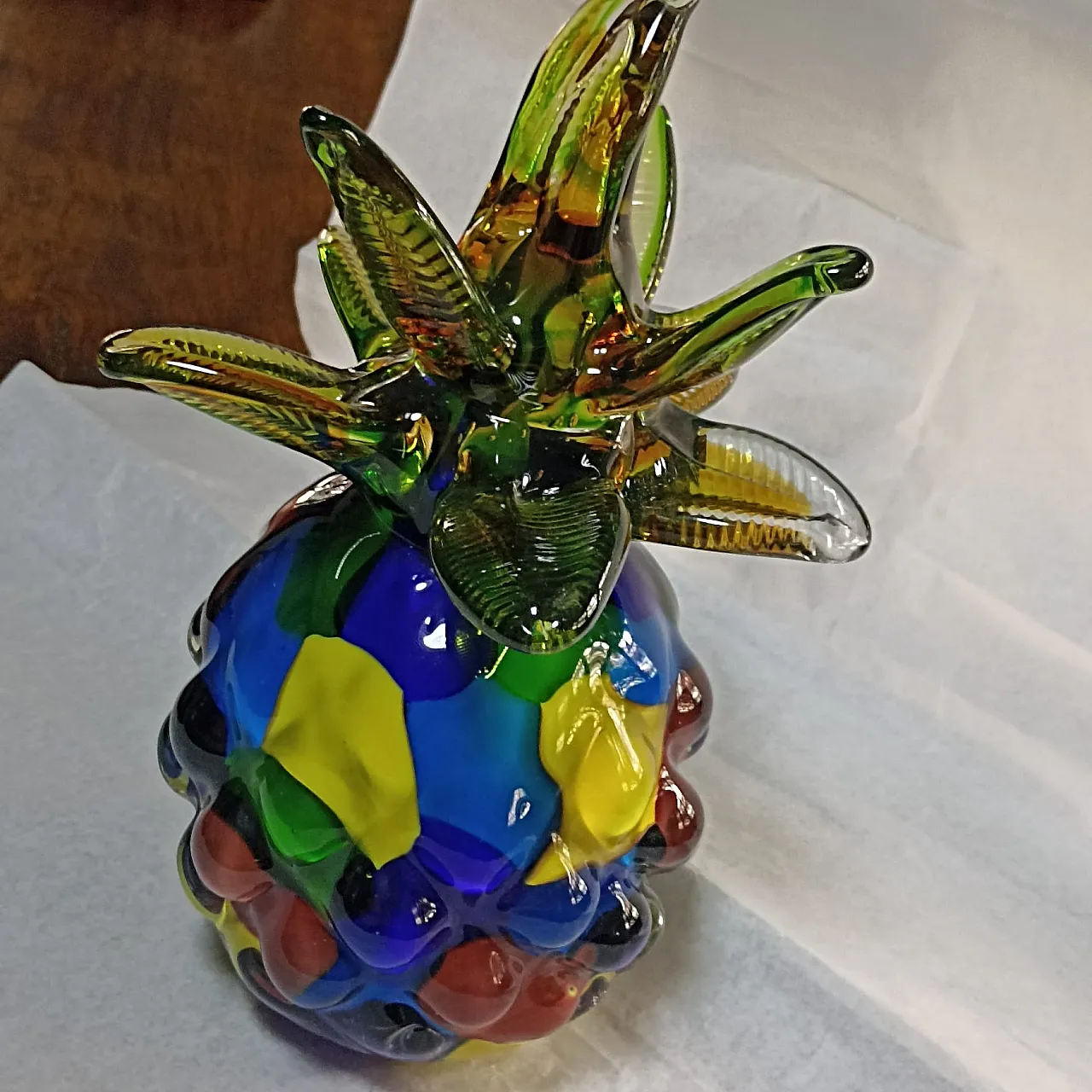 Ananas in cristallo di Murano firmato Maestri vetrai Veneti 19