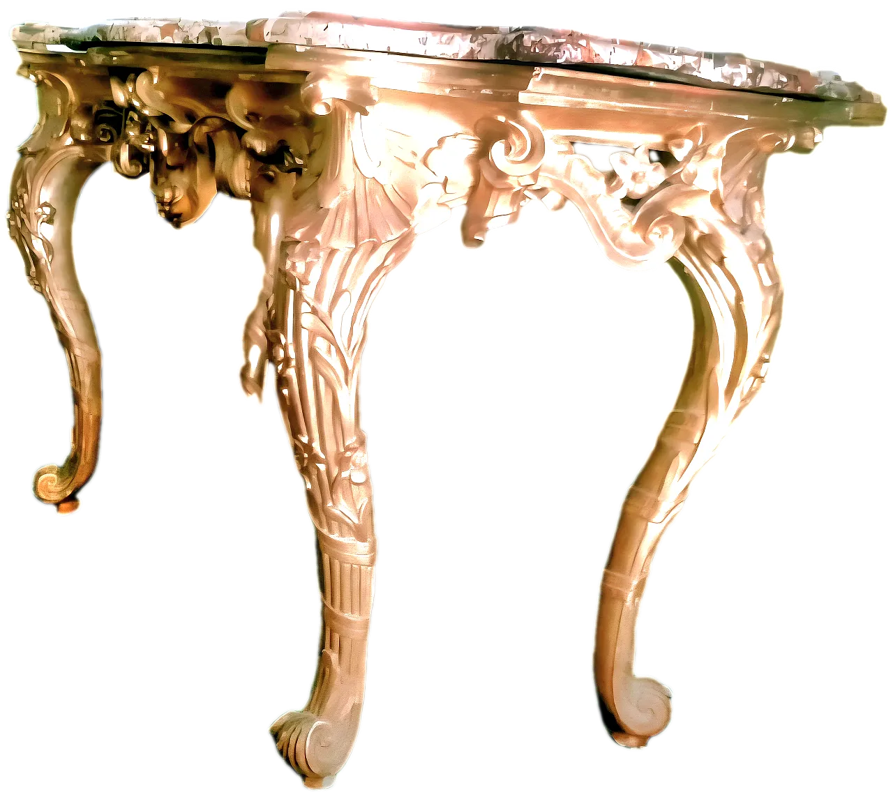 Louis XV gilded console, Marche, 18th century 6
