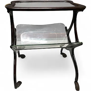 Magazine rack on wheels by Cesare Lacca for Cassina, 1950s