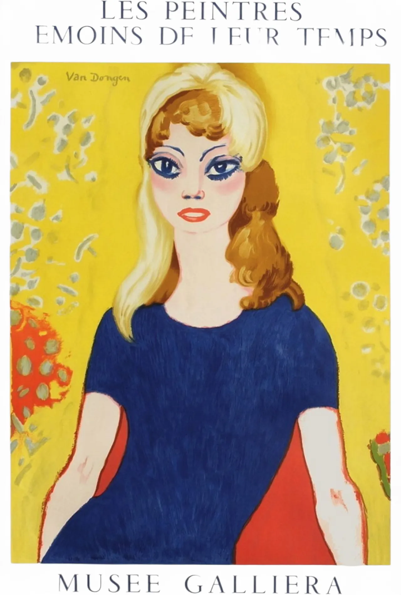 Kees VAN DONGEN Poster Expo 64 - Musée Galliéra Brigitte Bardot 1964 6