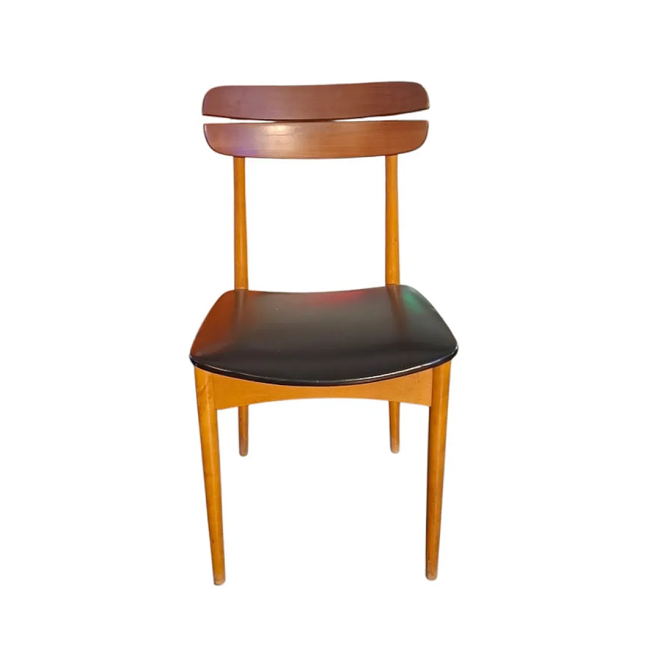 4 Mid Century teak chairs, 1960s 1