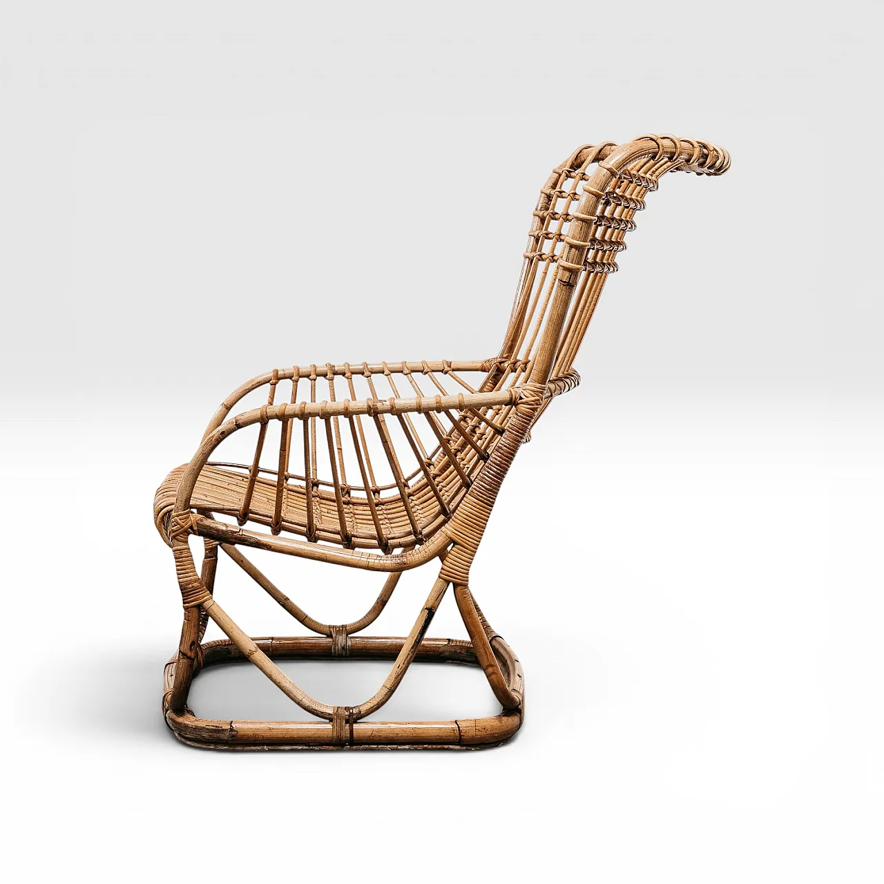 Pair of armchairs by Tito Agnoli B4 Bonacina, 1950s 3