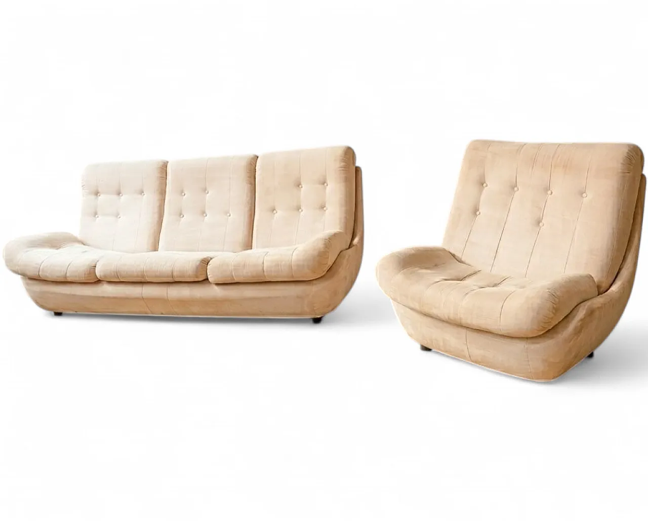 Divano Atlantis e poltrona di Jitona, Former Czechoslovakia, anni '70 14
