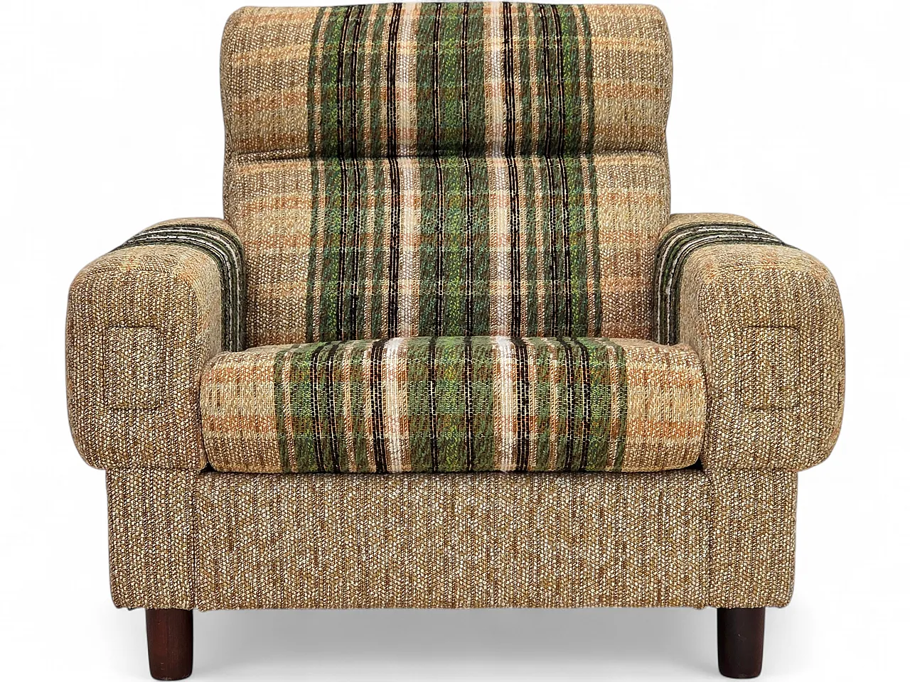 1980s, Danish club chair by Nisbo Horsens, furniture wool. 18