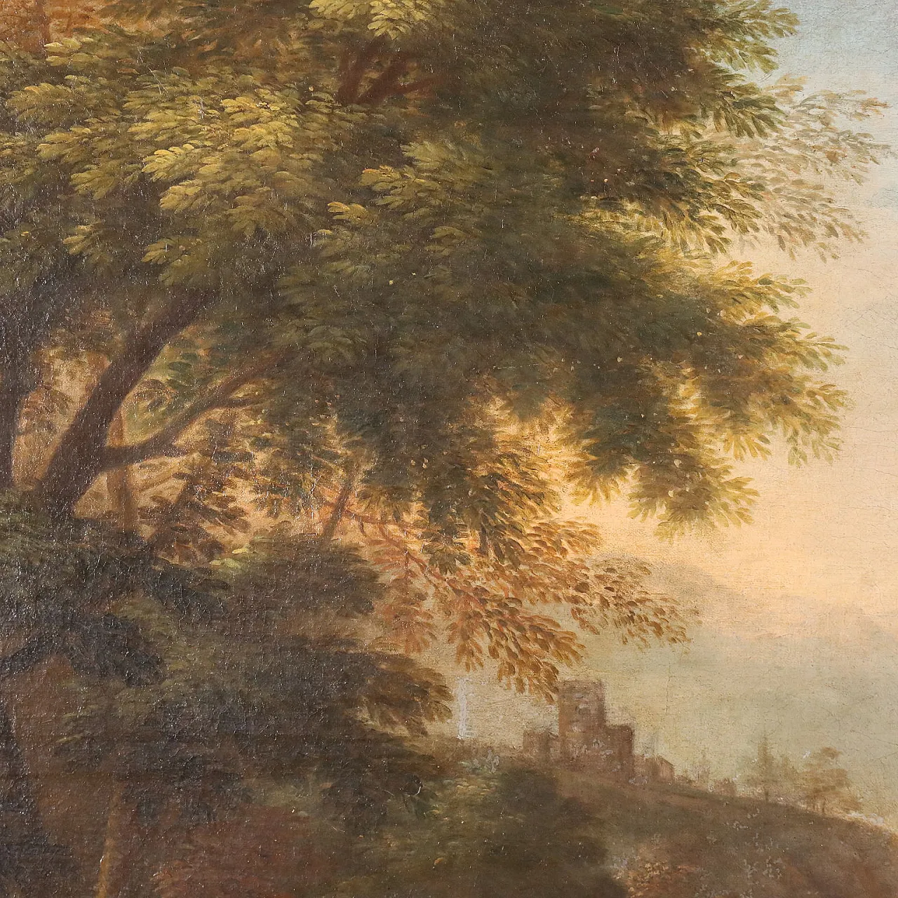 Dipinto con Paesaggio e Figure, '700 9