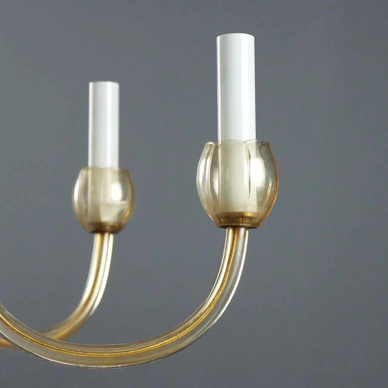 Lampadario in vetro soffiato Veneziano, '900 3