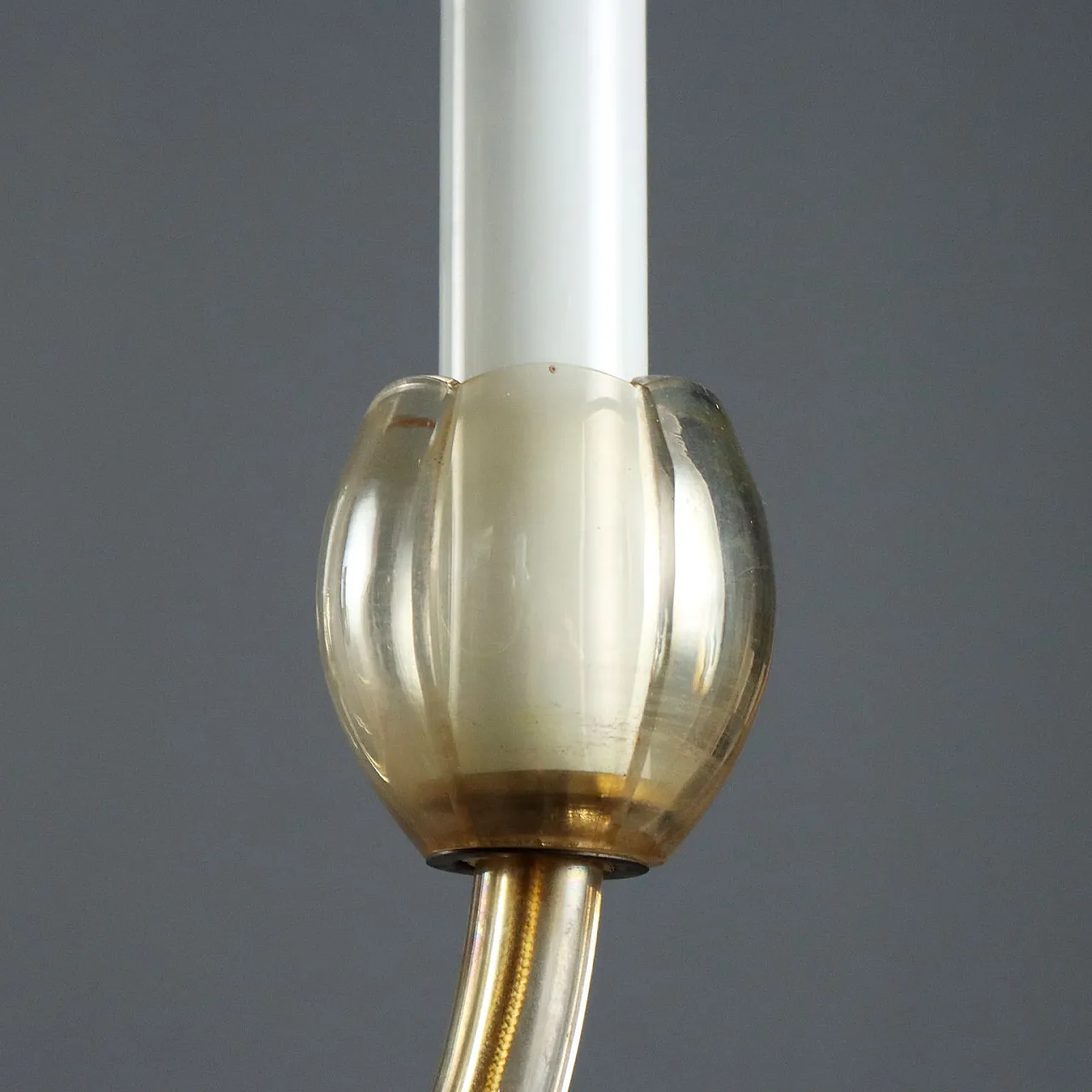 Lampadario in vetro soffiato Veneziano, '900 4