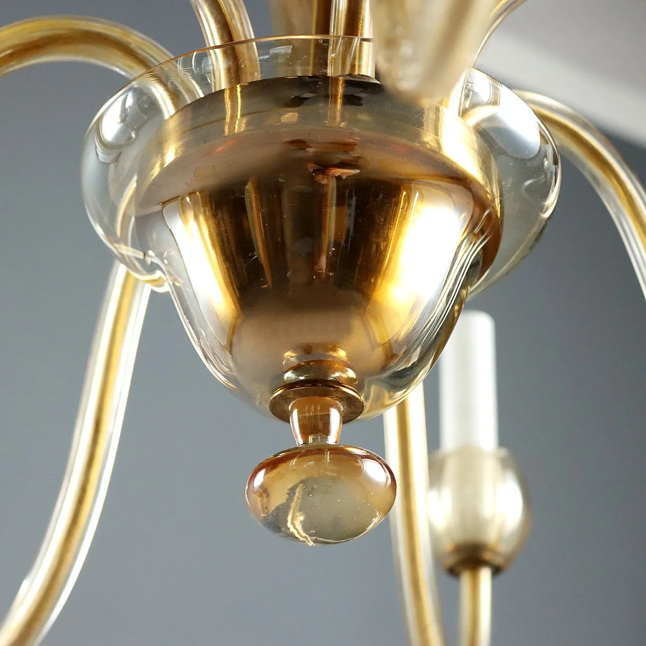 Lampadario in vetro soffiato Veneziano, '900 5