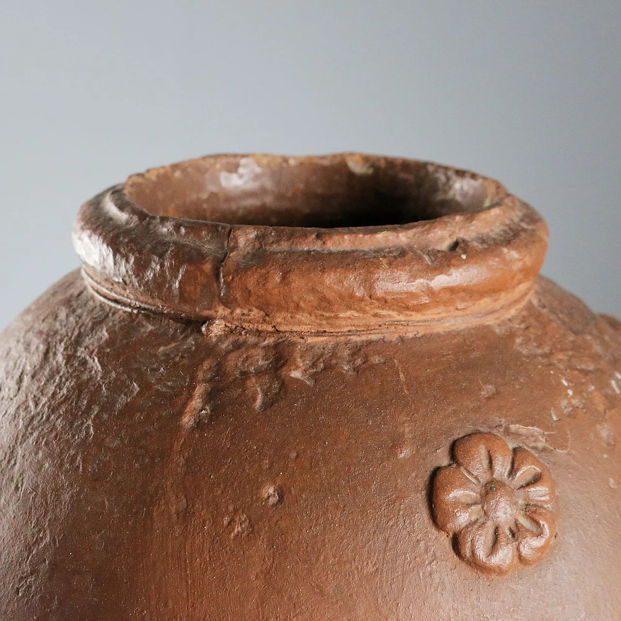 Terracotta oil jar, 20th century 5