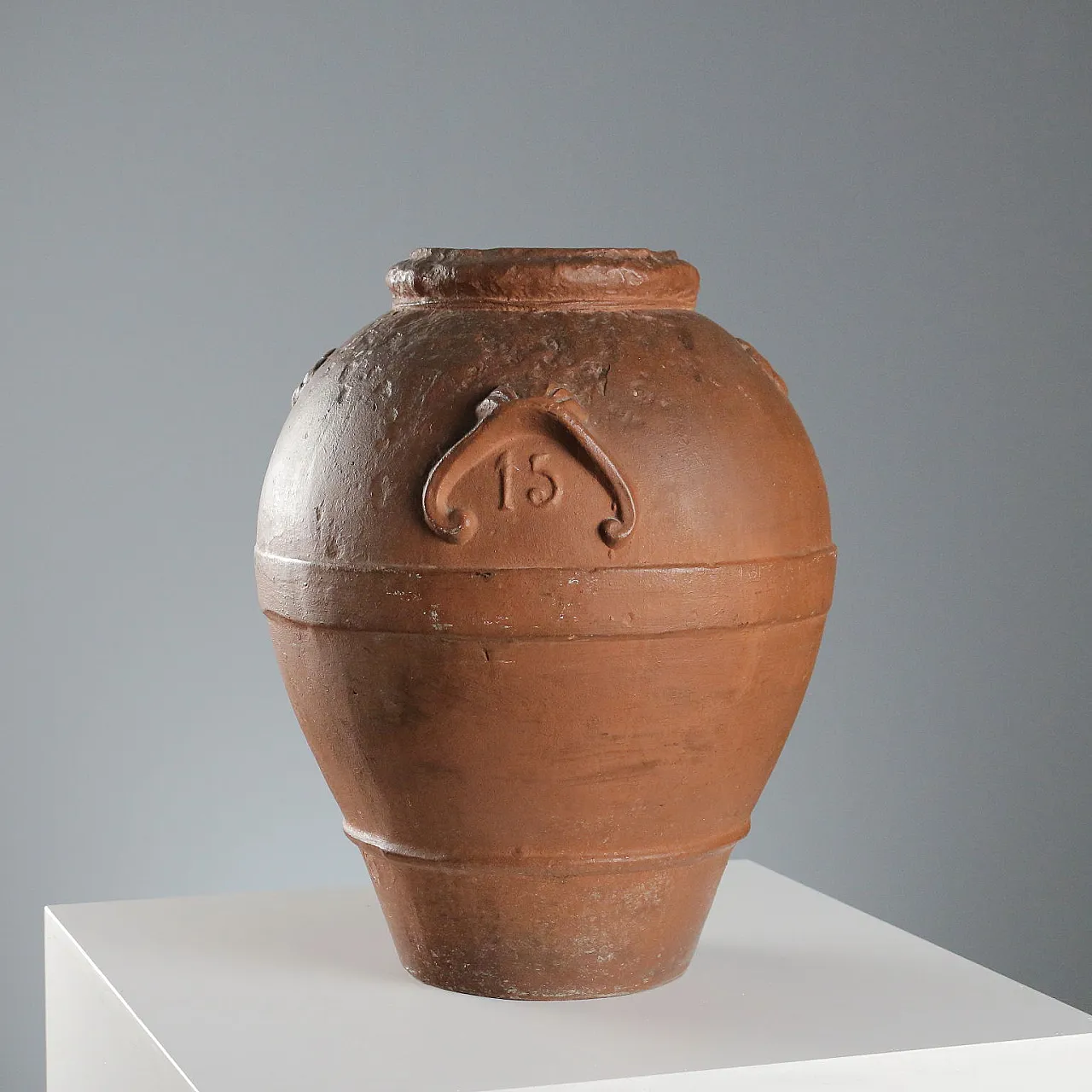 Terracotta oil jar, 20th century 9