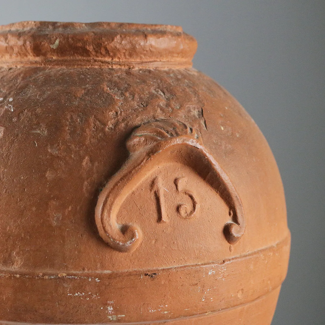 Terracotta oil jar, 20th century 10
