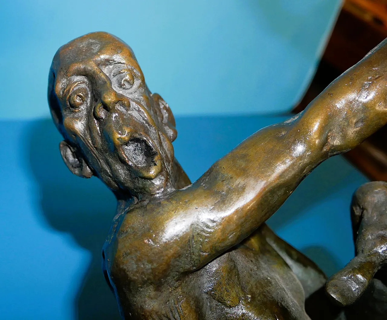 Patinated bronze sculpture signed B.C. Zheng 5