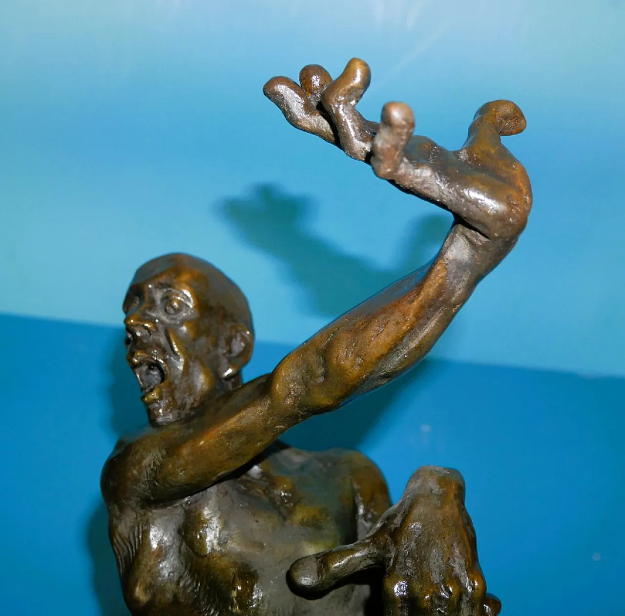 Patinated bronze sculpture signed B.C. Zheng 6