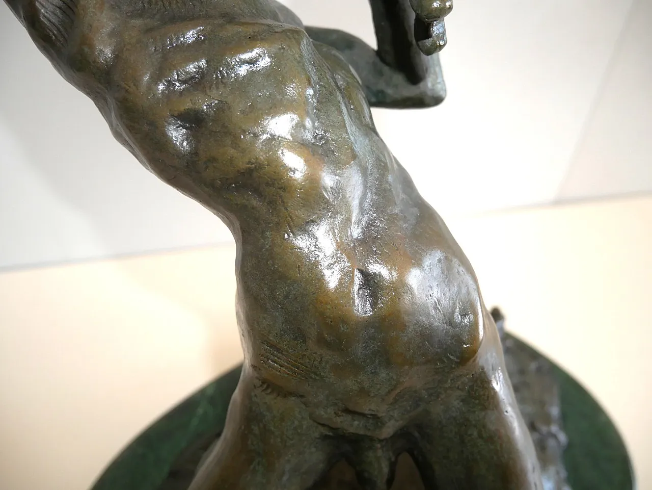 Patinated bronze sculpture signed B.C. Zheng 11