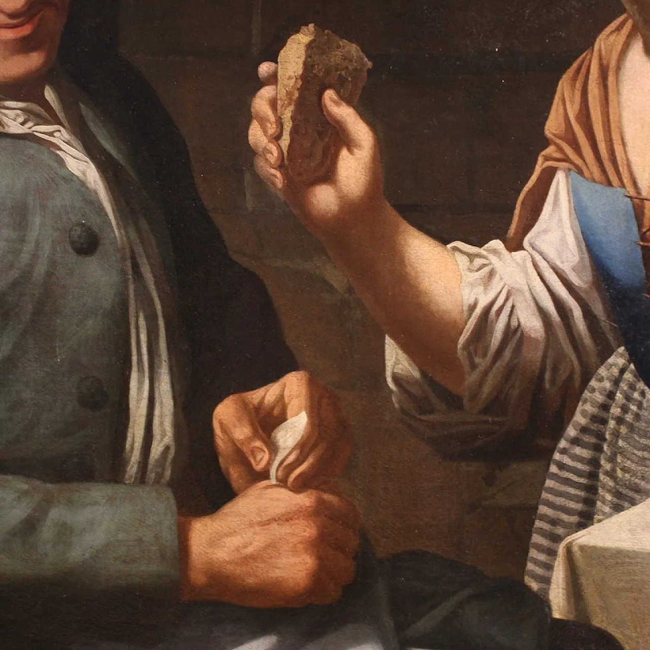 Lombard painting interior scene,  17th century 11