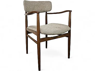 Swedish armchair in wood and fabric