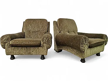 Pair of Italian armchairs from the 1970s