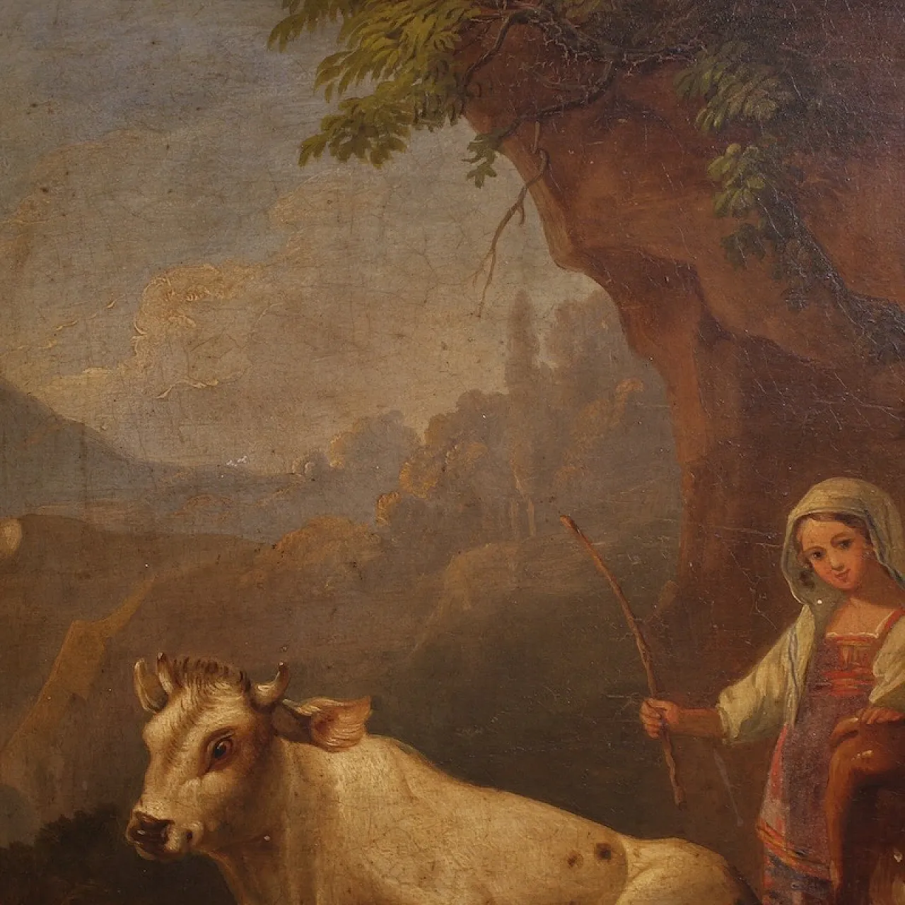 Bucolic landscape painting, 19th century 11