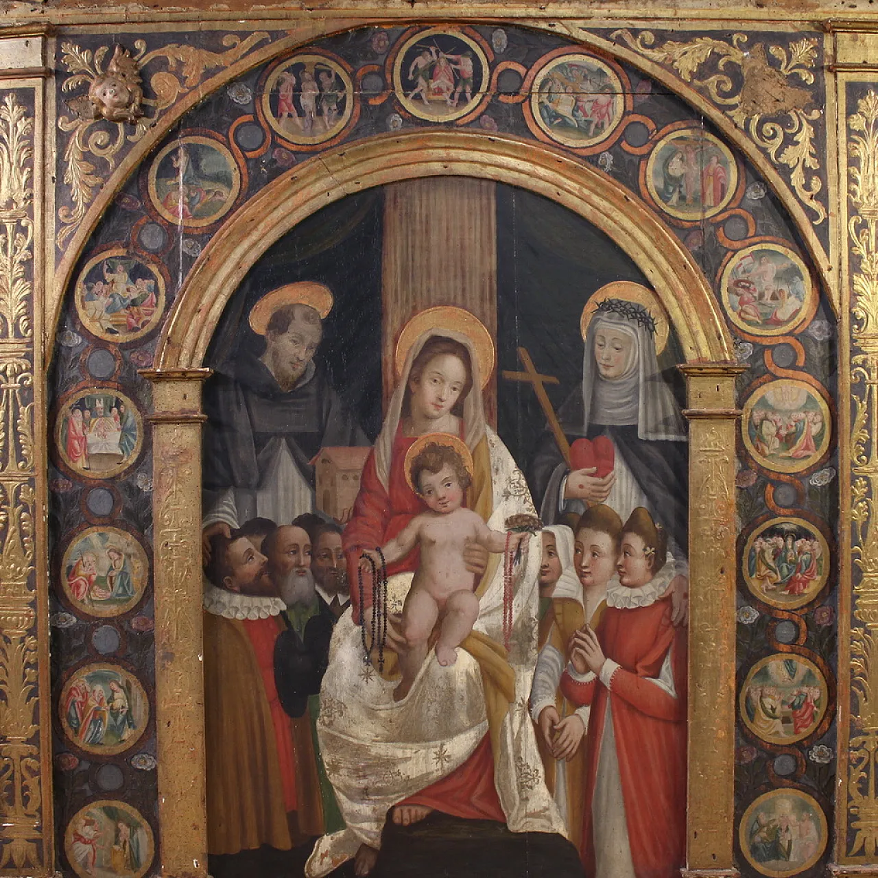 Sacred Conversation, large panel, 16th century 7