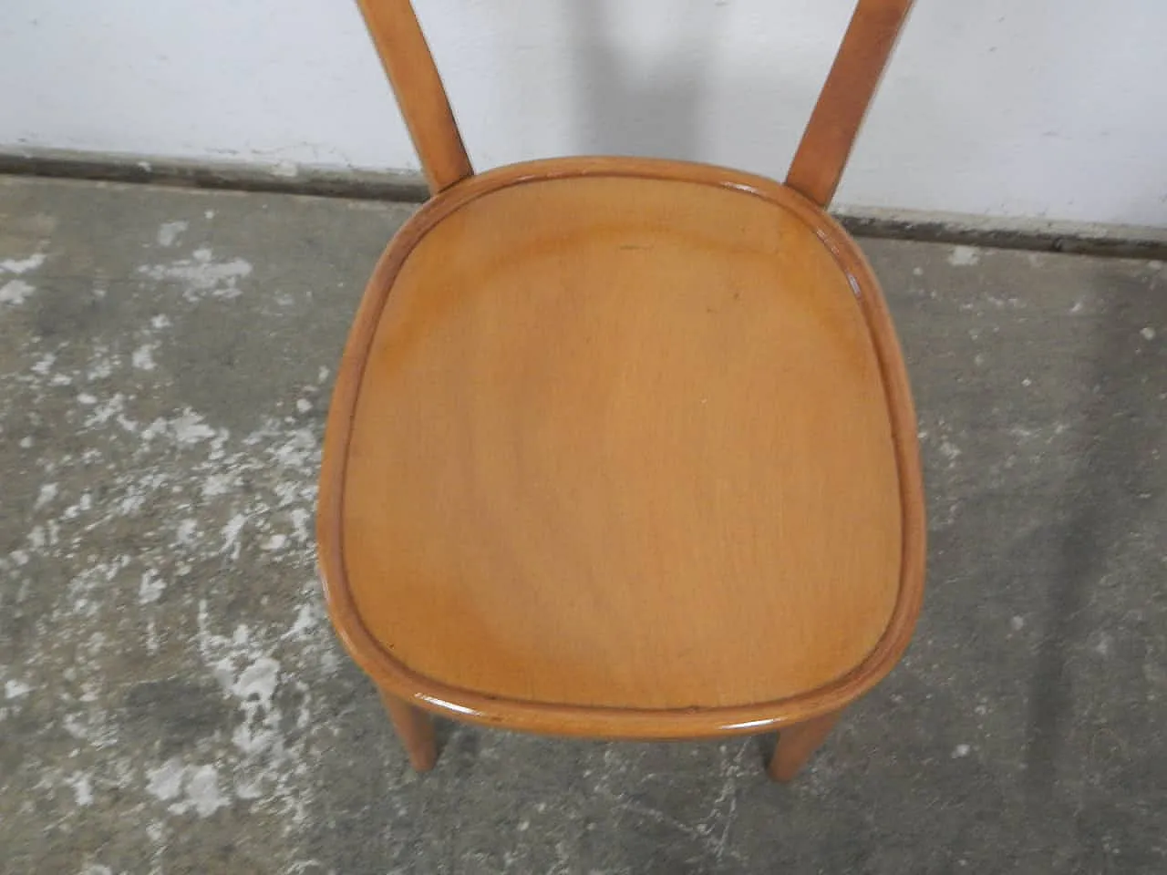 Sedie da bistrot in faggio set di 6 1970 9