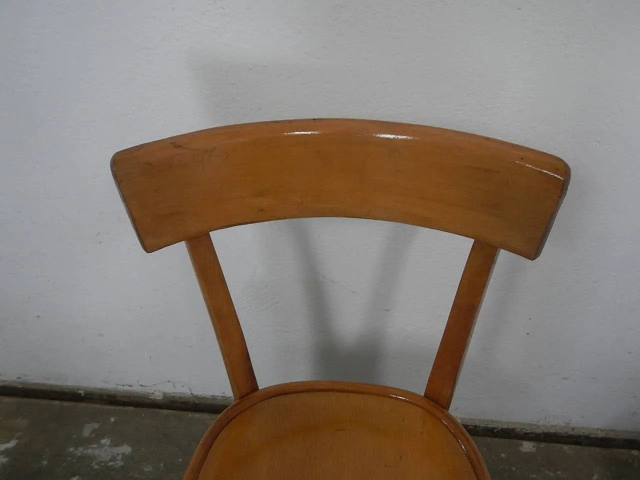 Sedie da bistrot in faggio set di 6 1970 10