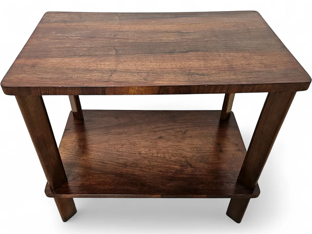 1950s Art Deco coffee table in walnut 15