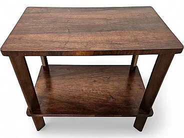 1950s Art Deco coffee table in walnut