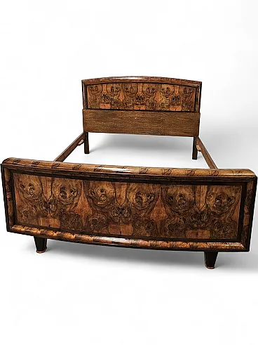 Tuscan Art Deco double bed from the 1940s